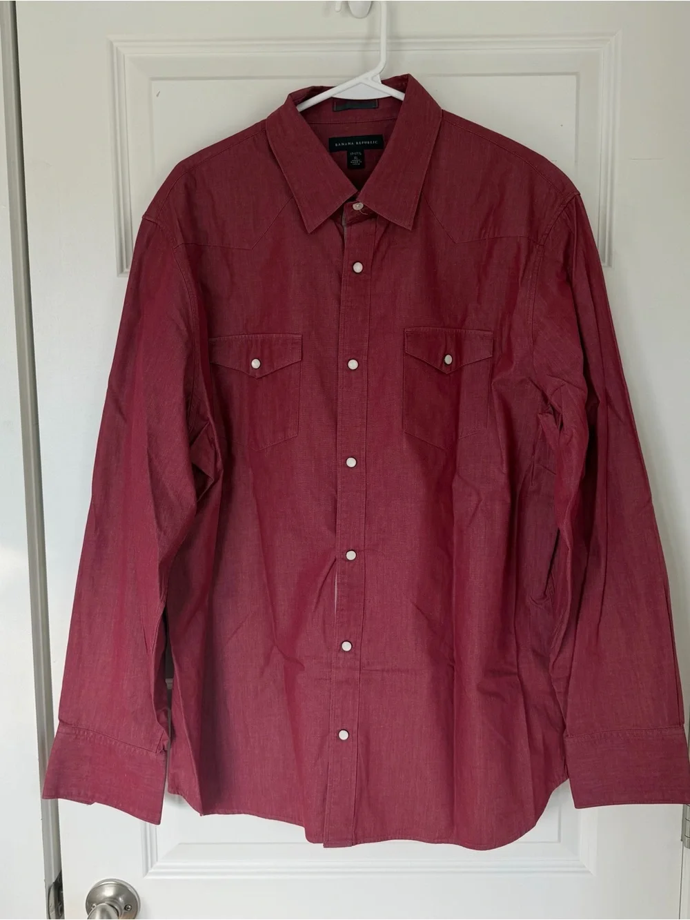 Banana Republic Men’s Red Western Shirt